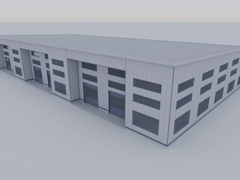 Индустриальный Экстерьер 1 3D Модель