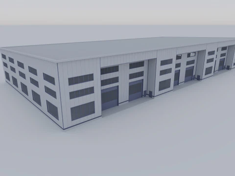 Industrial Exterior 1 3D Model