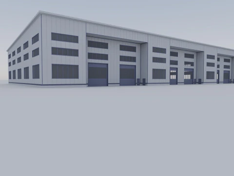Industrial Exterior 1 3D Model