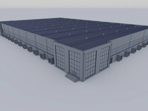 Индустриальный Экстерьер 2 3D Модель