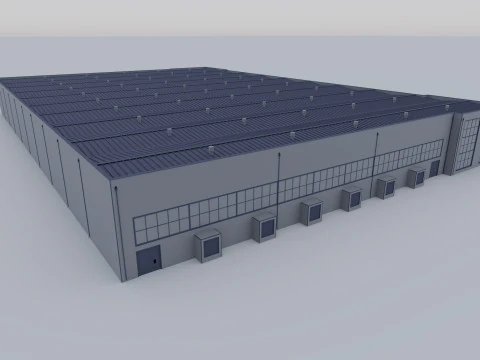 Industrial Exterior 2 3D Model