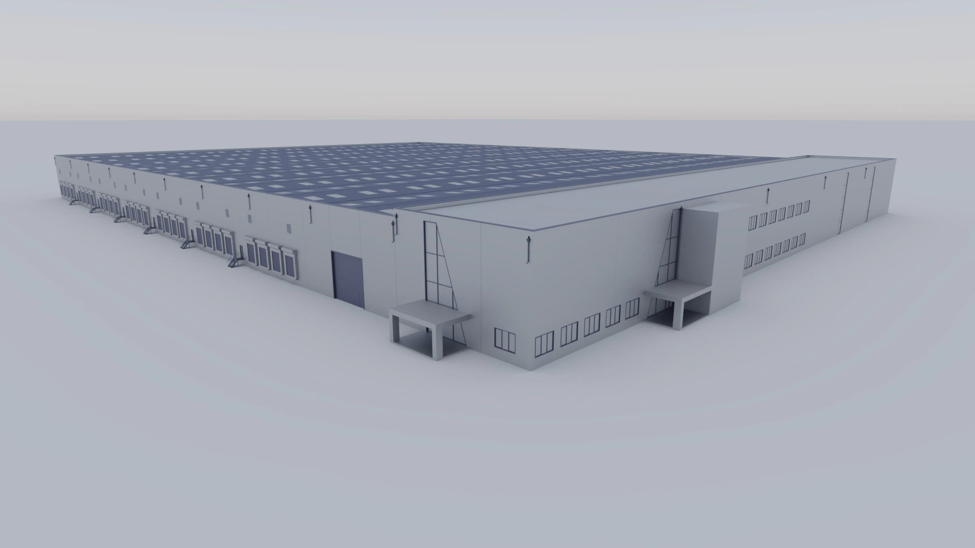 Industrial Exterior 3 3D Model .c4d .max .obj .3ds .fbx .stl .blend