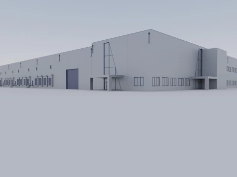 Industrial Exterior 3 3D Model