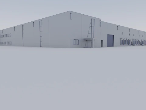 Industrial Exterior 3 3D Model