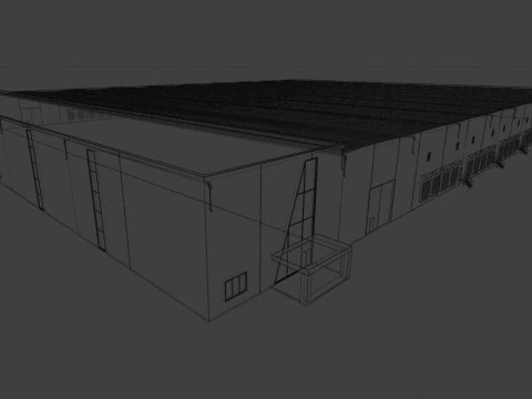 Industrial Exterior 3 3D Model