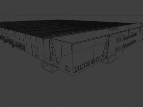 Industrial Exterior 3 3D Model