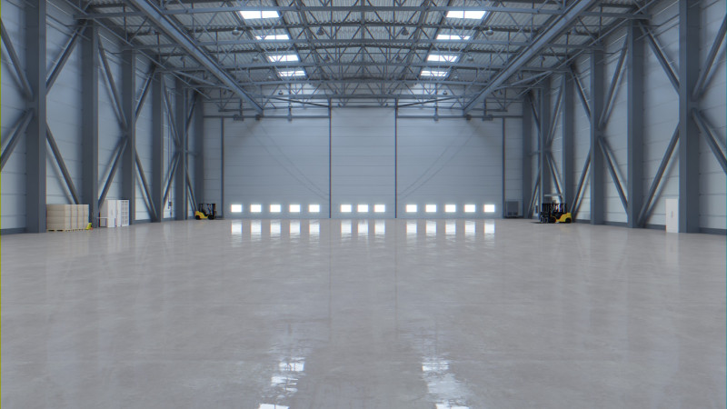 Airplane Hangar Interior 3 3D Model .c4d .max .obj .3ds .fbx .stl .blend