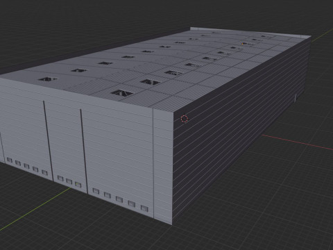 Airplane Hangar Interior 3 3D Model