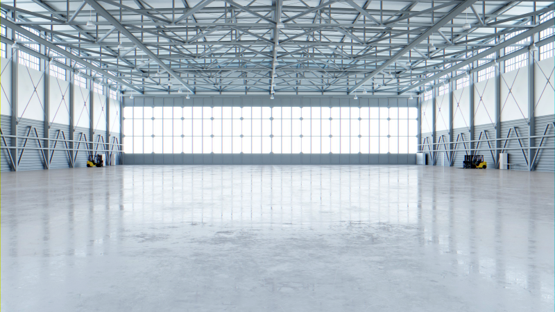 Airplane Hangar Interior 4 3D Модель .c4d .max .obj .3ds .fbx .stl .blend