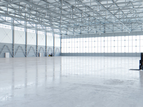 Airplane Hangar Interior 4 3D Модель