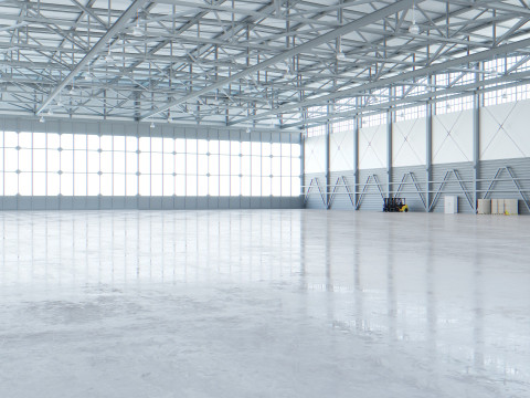 Airplane Hangar Interior 4 3D Модель