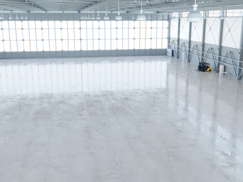Airplane Hangar Interior 4 3D Модель