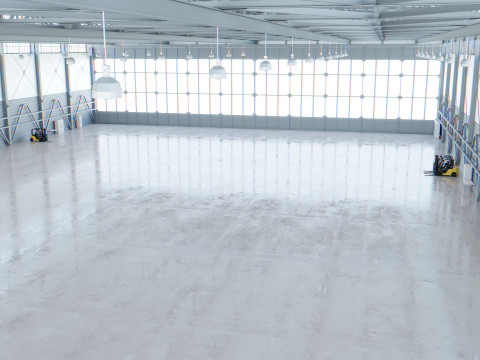 Airplane Hangar Interior 4 3D Модель