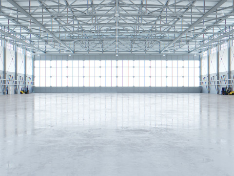 Airplane Hangar Interior 4 3D Модель