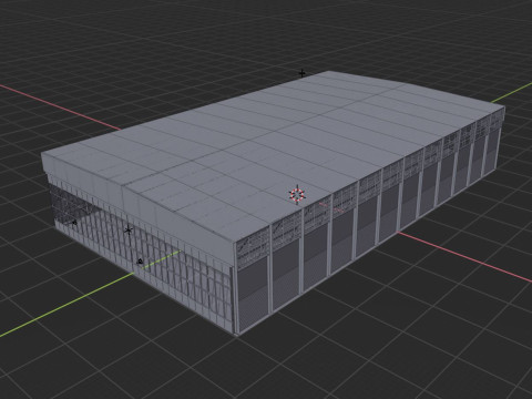 Airplane Hangar Interior 4 3D Модель