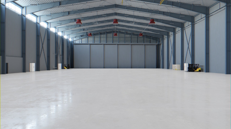 Airplane Hangar Interior 5 3D 模型 .c4d .max .obj .3ds .fbx .stl .blend