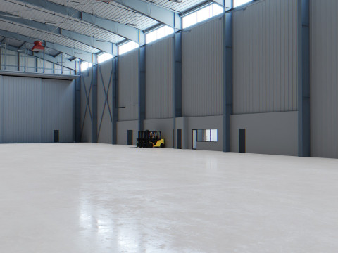 Airplane Hangar Interior 5 3D 模型