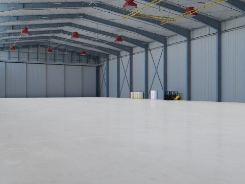 Airplane Hangar Interior 5 3D 模型