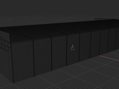 Airplane Hangar Interior 5 3D Model