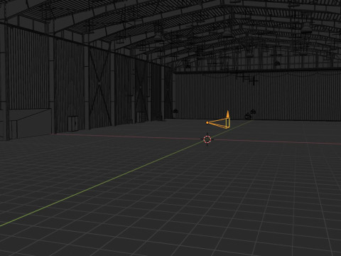Airplane Hangar Interior 5 3D 模型