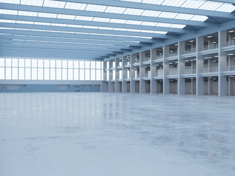 Industrial Hall Interior 1 3D 模型