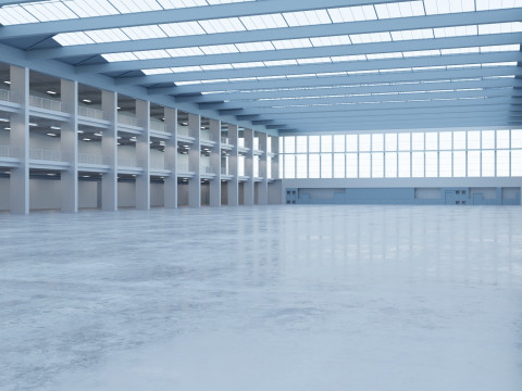 Industrial Hall Interior 1 3D 模型