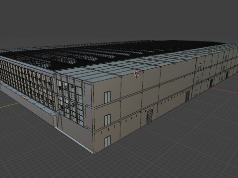 Industrial Hall Interior 1 3D 模型