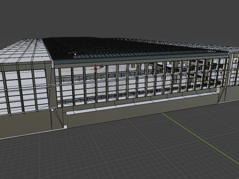 Industrial Hall Interior 1 3D 模型