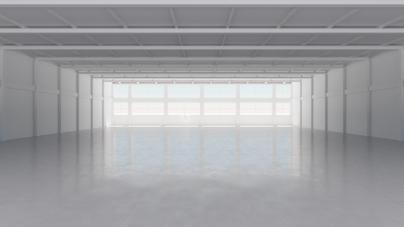 Industrial Hangar Hall Interior 4 Model 3D .c4d .max .obj .3ds .fbx .stl .blend 
