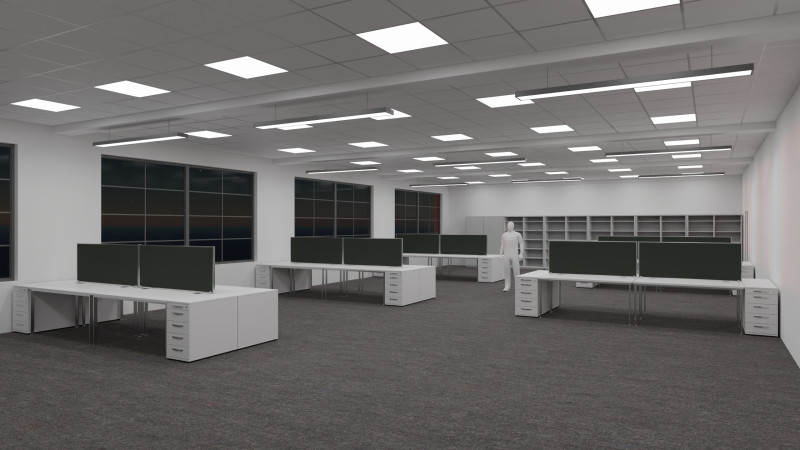 Office Space Interior 3 3D 모델 .c4d .max .obj .3ds .fbx .stl .blend
