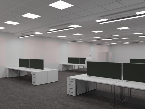 Office Space Interior 3 3D 모델