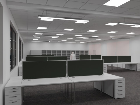 Office Space Interior 3 3D 모델