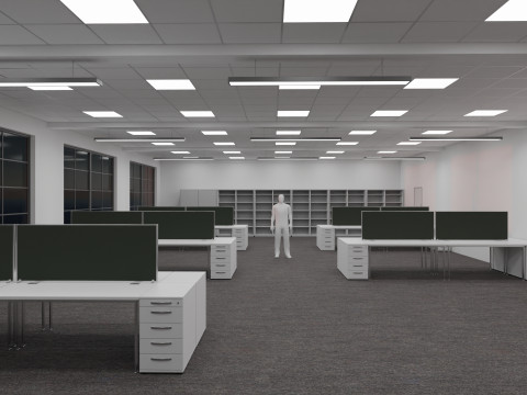 Office Space Interior 3 3D 모델