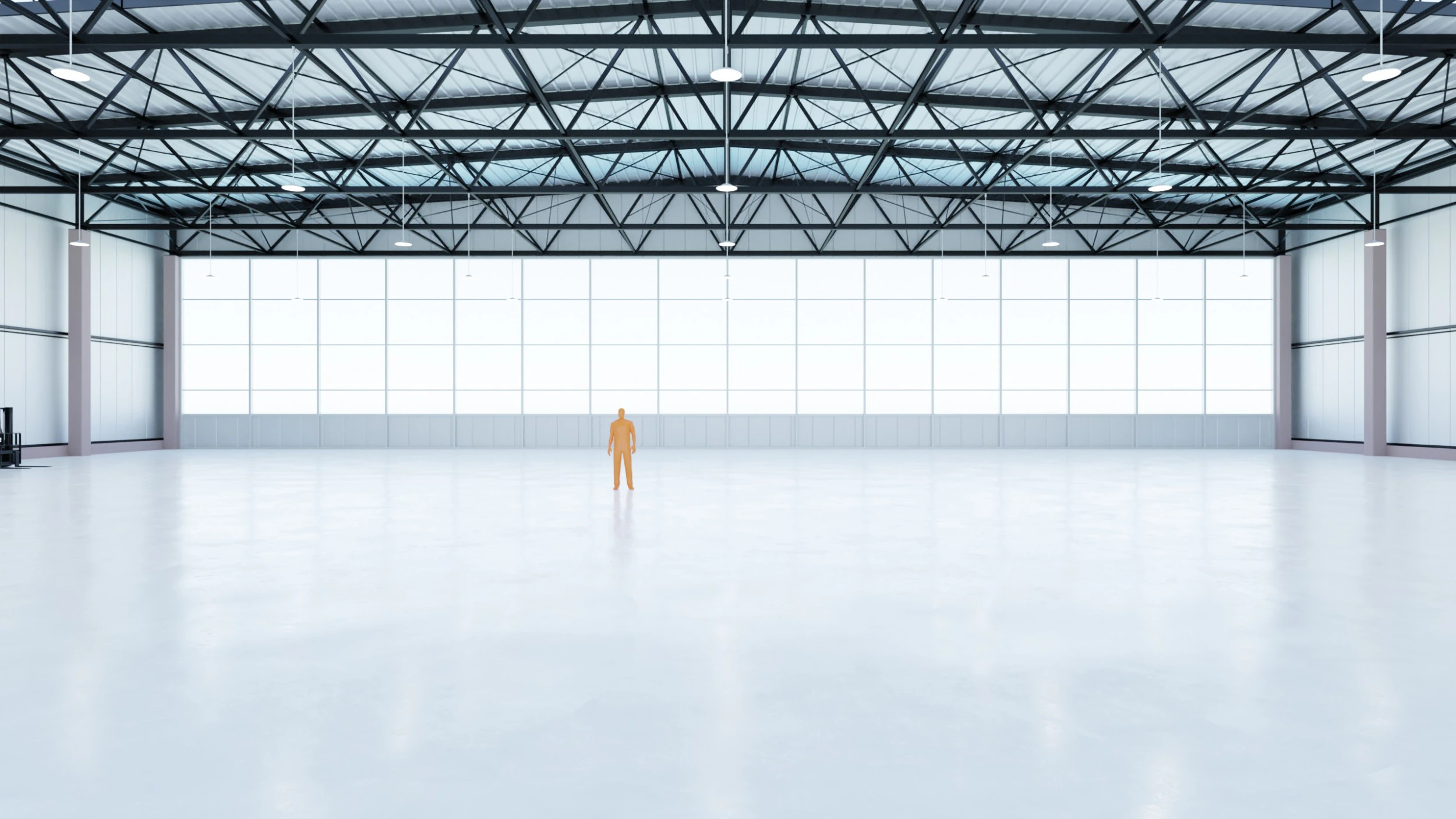Airplane Hangar Interior 7 3D Model .c4d .max .obj .3ds .fbx .stl .blend
