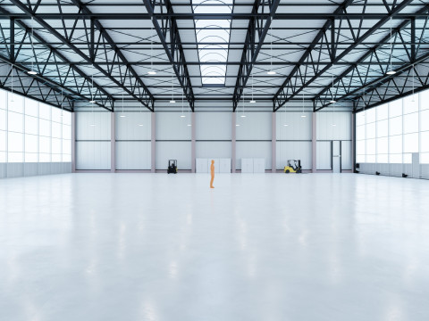Airplane Hangar Interior 7 3D 模型