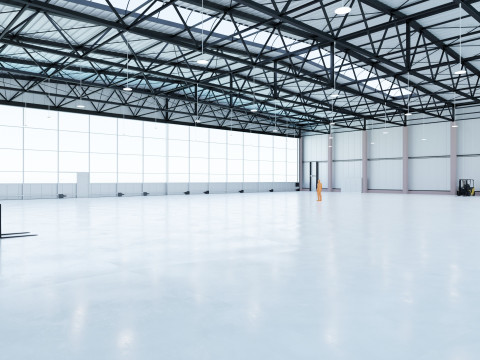 Airplane Hangar Interior 7 3D 模型