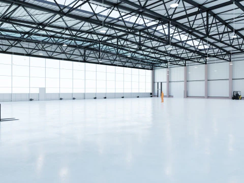 Airplane Hangar Interior 7 3D Model