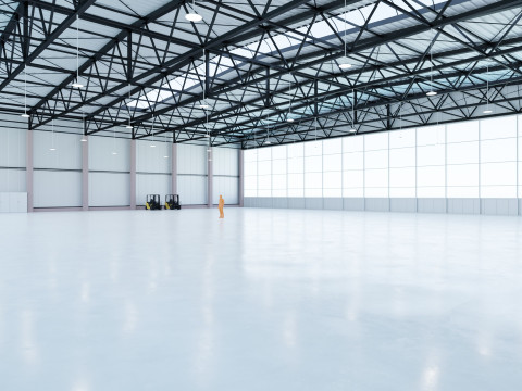 Airplane Hangar Interior 7 3D 模型