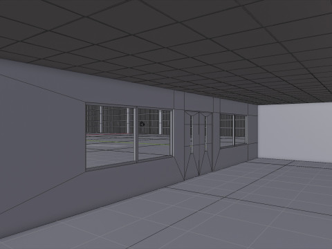 Airplane Hangar Interior 8 Modelo 3D