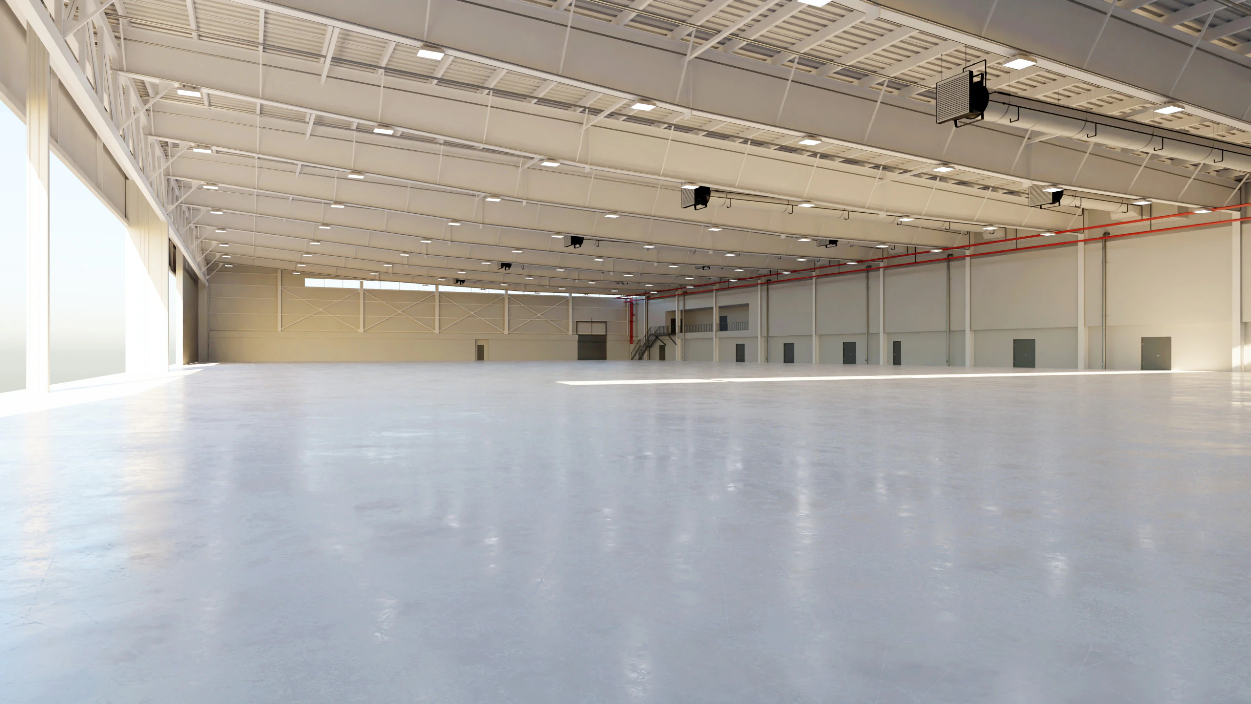 Airplane Hangar Interior 9 3D Model .c4d .max .obj .3ds .fbx .stl .blend 