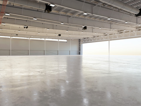 Airplane Hangar Interior 9 Modelo 3D
