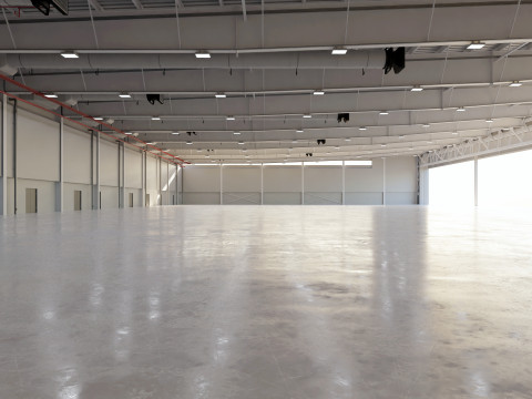 Airplane Hangar Interior 9 Modelo 3D