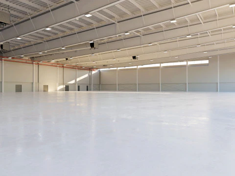 Airplane Hangar Interior 9 3D Model