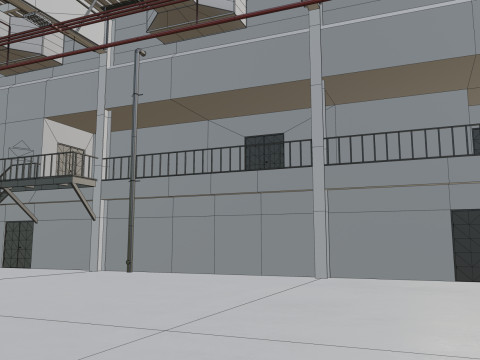 Airplane Hangar Interior 9 Modelo 3D