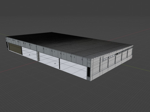 Airplane Hangar Interior 9 Modelo 3D