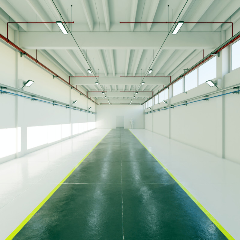 Industrial Hangar Hall Interior 6 Modèle 3D .c4d .max .obj .3ds .fbx .stl .blend