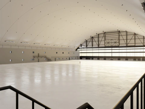 Airplane Hangar Interior 10 3D Model