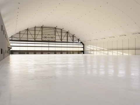 Airplane Hangar Interior 10 Modèle 3D