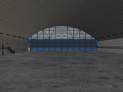 Airplane Hangar Interior 10 Modèle 3D