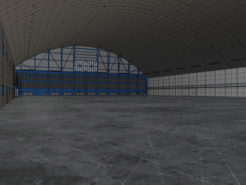 Airplane Hangar Interior 10 Modèle 3D